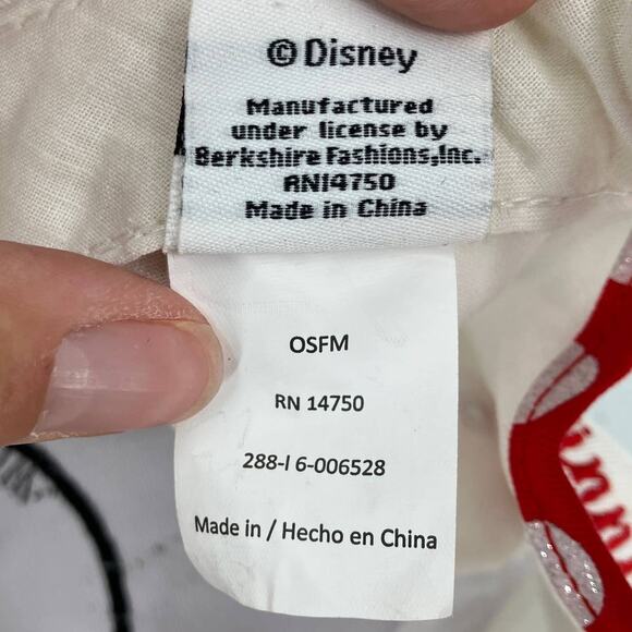 Disney Red White Black Sparkle Polka Dot Minnie Mouse Adjustable Baseball Hat - Picture 4 of 10